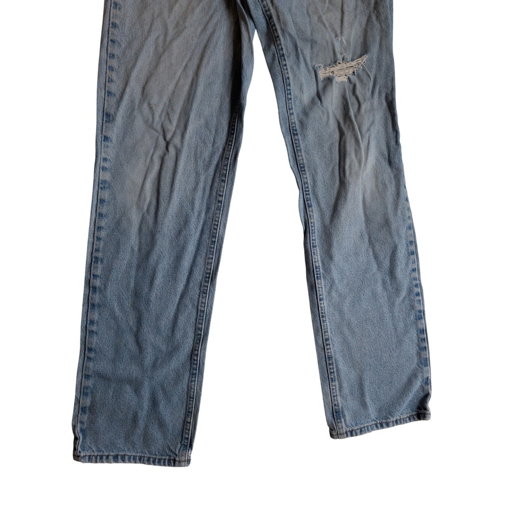 Carhartt B160 Relaxed Fit Jeans Light Wash Denim Mens 34x36 Distressed Workwear - Picture 3 of 9